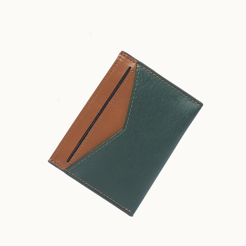 RFID ultratanki držač kartica, prirodna koža, geometrijski uzorak, unisex, vodootporan