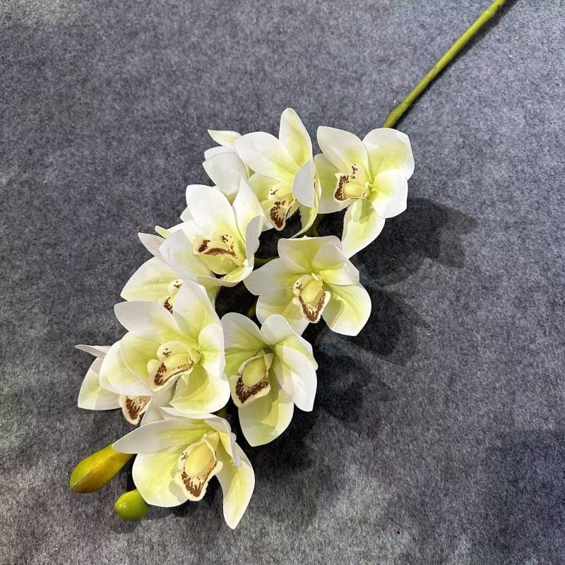 3D ispisano umjetno cvijeće Cymbidium orhideja i magnolija za svadbene dekoracije, visoka kvaliteta, veleprodaja