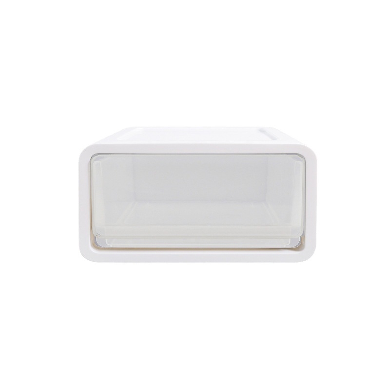 Prozirna kutija za ladicu za odjeću, dimenzije 42×35,5×22 cm, plastični organizator koji se može slagati, japanski stil