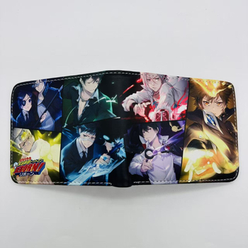 PU kožni bi-fold novčanik s temom anime i igara, za tinejdžere i studente, unisex