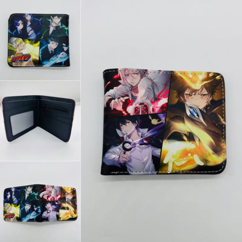 PU kožni bi-fold novčanik s temom anime i igara, za tinejdžere i studente, unisex