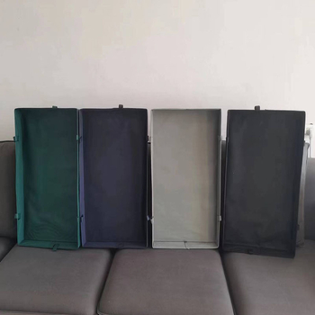 Textilna kutija za skladištenje, pravokutnog oblika, s niskim mrežastim dizajnom, pogodna za ispod kauča, ispod studentskog kreveta i iznad garderobe