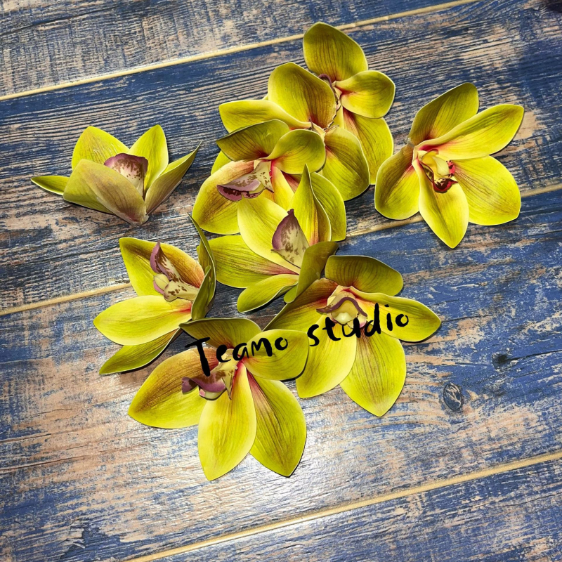 3D ispisano umjetno cvijeće: glave Phalaenopsis orhideje i magnolije za svadbene pakiranje darova