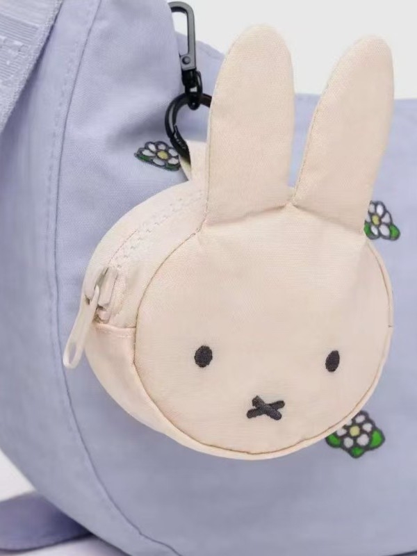 Japanski stil, slatko crtani zeka s izvezenim motivom — neseser za ruž i šminku, futrola za slušalice, torbica za pohranu, novčanik za kovanice, mali visi torbica