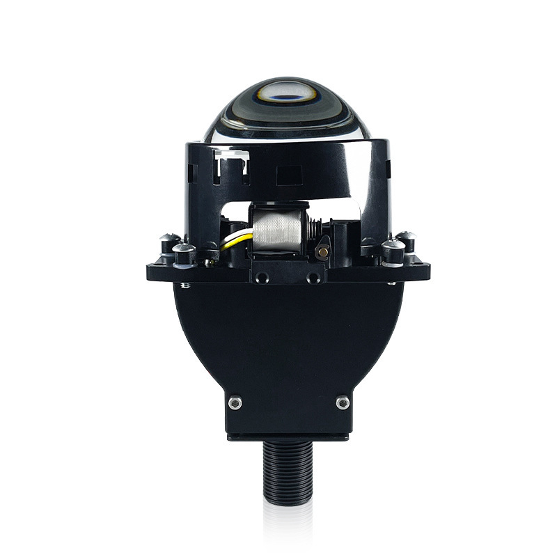 Far LED auto cu lentilă dublă de 3 inch, compatibil H4/H7 și 9005/9006, fascicul înalt și jos, 55W