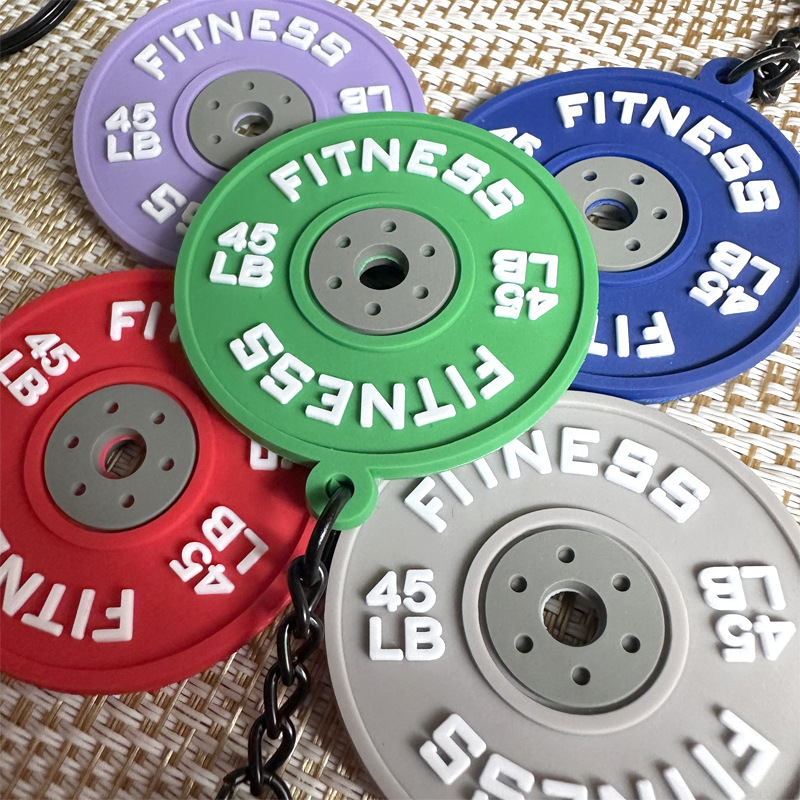 Privjesak za ključeve s PVC pločom za utege – oprema za fitness