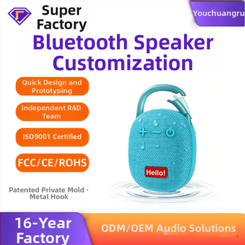 Nepremokavný Bluetooth reproduktor s TF kartou, kompaktný prenosný vonkajší reproduktor s karabínkou na zavesenie
