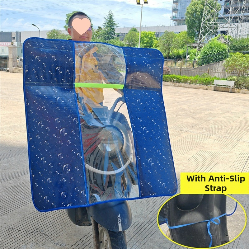 PVC prednji štitnik za električna vozila i motocikle, prozirni kišni štitnik, ljetna zaštita od sunca, univerzalno za sva godišnja doba