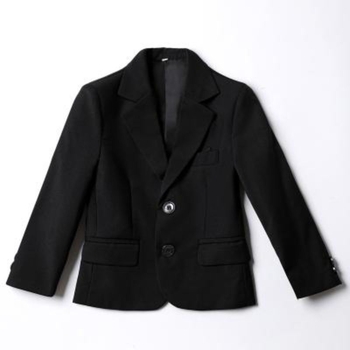 Sacou negru pentru copii — uniformă școlară și ținută formală pentru spectacole