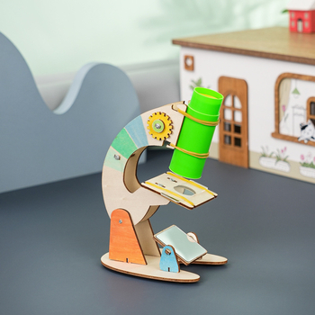 Drveni mikroskop – DIY komplet za STEAM obrazovanje i znanstvene eksperimente