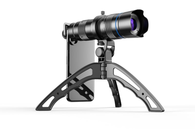 Telescope monocular cu zoom continuu 20-40x, obiectiv telefoto pentru telefon, vizionare în aer liber