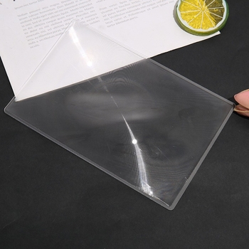 PVC-180x120 povećalo za značku za knjigu, ultra-tanka prozirna kartica za čitanje cijele stranice