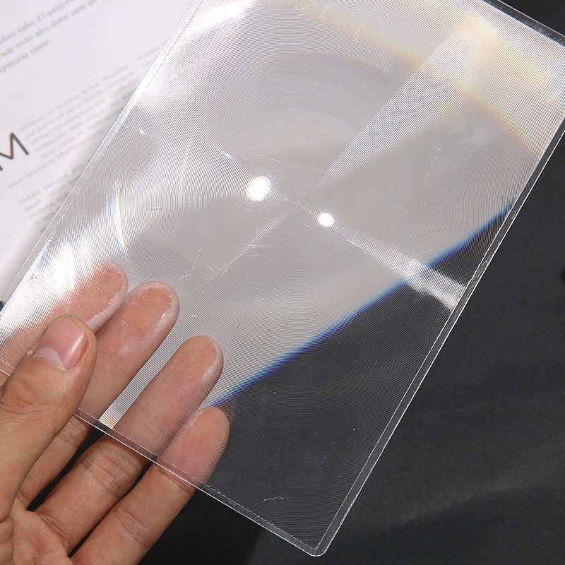 PVC-180x120 povećalo za značku za knjigu, ultra-tanka prozirna kartica za čitanje cijele stranice