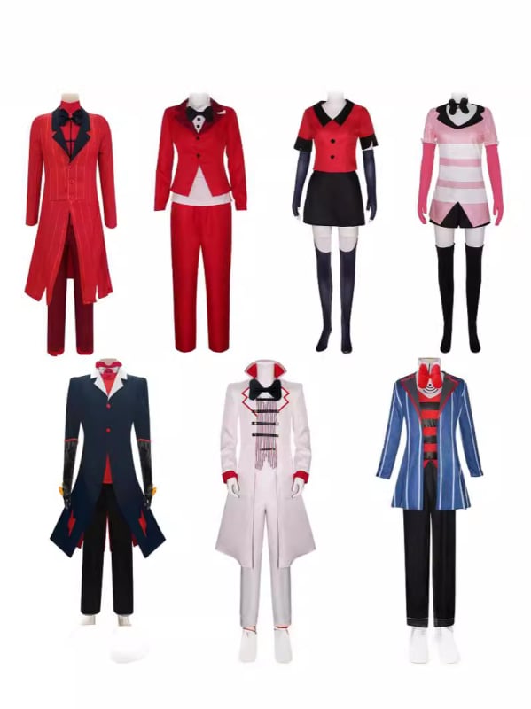 Zihuangman Hazbin Hotel Hell Inn cosplay kostim — stil Extreme Villain, isti dizajn