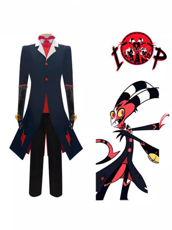 Zihuangman Hazbin Hotel Hell Inn cosplay kostim — stil Extreme Villain, isti dizajn