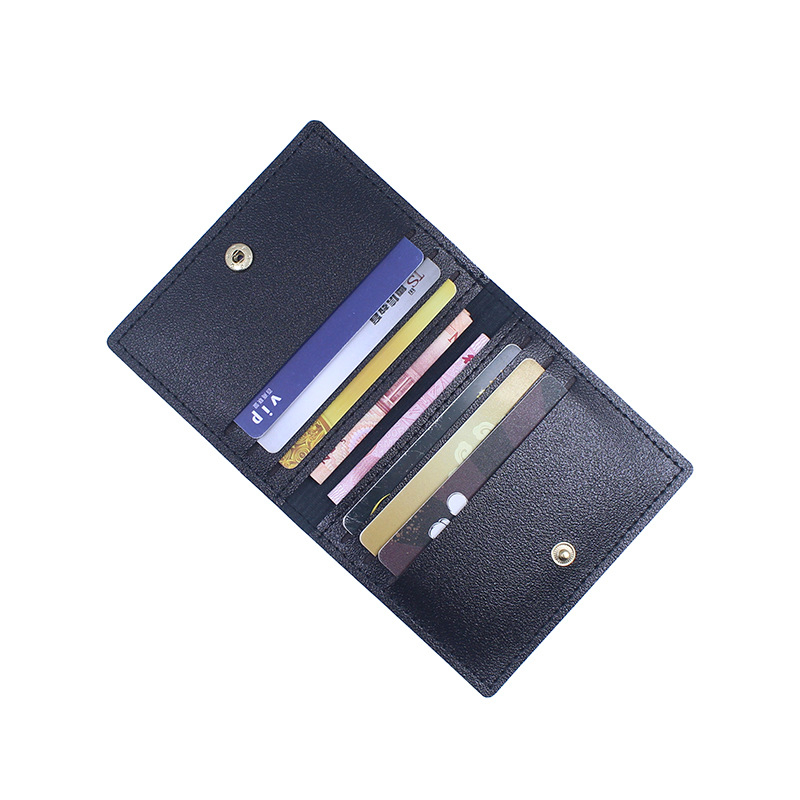 Ultra-tanki držač kartica za bankovne kartice, osobnu iskaznicu i vozačku dozvolu — kompaktni minimalistički PU materijal, unisex.