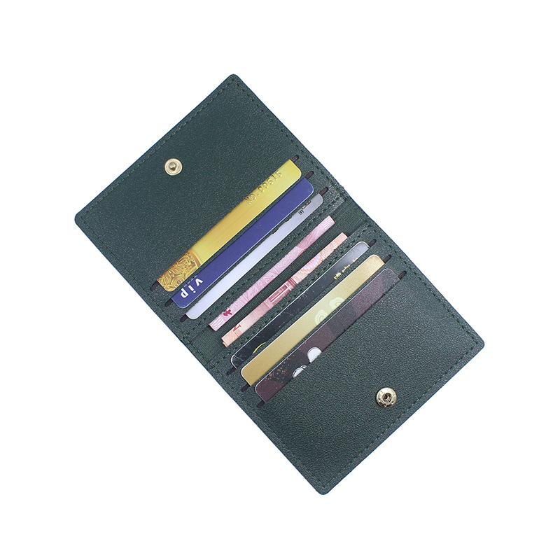 Ultra-tanki držač kartica za bankovne kartice, osobnu iskaznicu i vozačku dozvolu — kompaktni minimalistički PU materijal, unisex.
