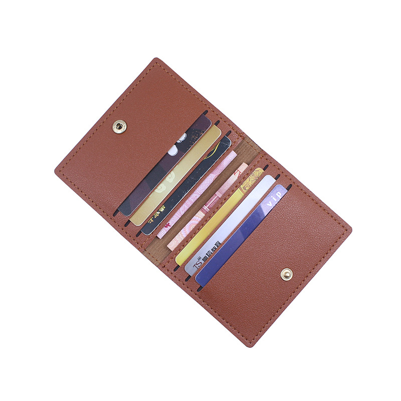 Ultra-tanki držač kartica za bankovne kartice, osobnu iskaznicu i vozačku dozvolu — kompaktni minimalistički PU materijal, unisex.