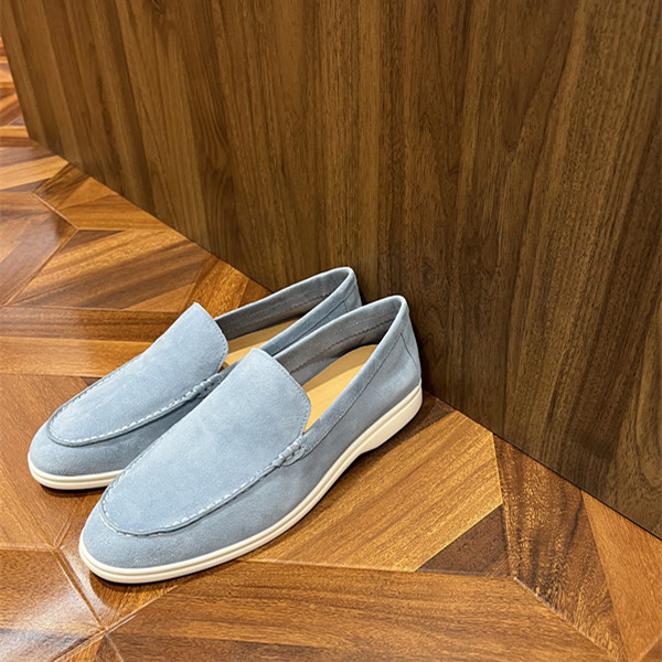 Ανδρικά δερμάτινα loafers σε βρετανικό στυλ, χειροποίητα, slip-on, καθημερινά παπούτσια με επίπεδη σόλα