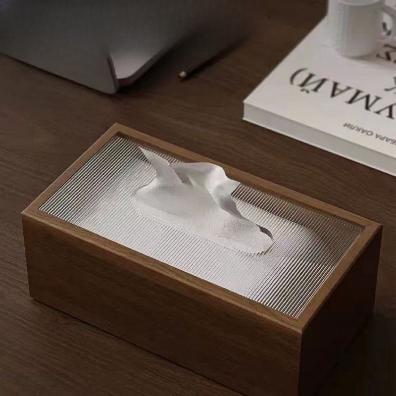Drvena kutija za maramice – stolna pohrana za dnevni boravak i stol za kavom, kineskog stila, elegantan kućni dekor