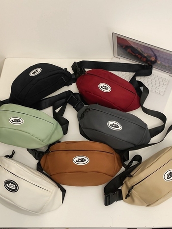 Ženska platnena crossbody torbica za pojas, minimalističkog dizajna, višefunkcionalna, velika kapaciteta, vodootporna.