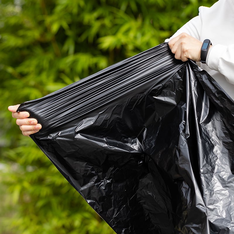 Velika debela vreća za otpad za kućnu i komercijalnu uporabu, kuhinja i catering, crna, velika veličina, 60/70/80, plastika