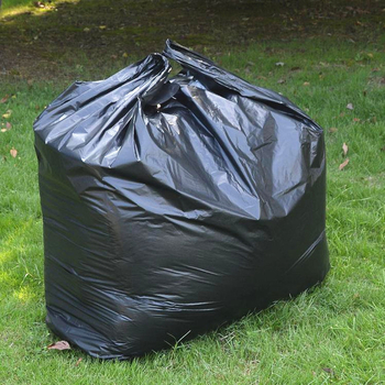 Velika crna vreća za otpad s ručkama u stilu prsluka, debeli HDPE, za hotelsku i kućnu upotrebu, dimenzije 80×100×120 cm
