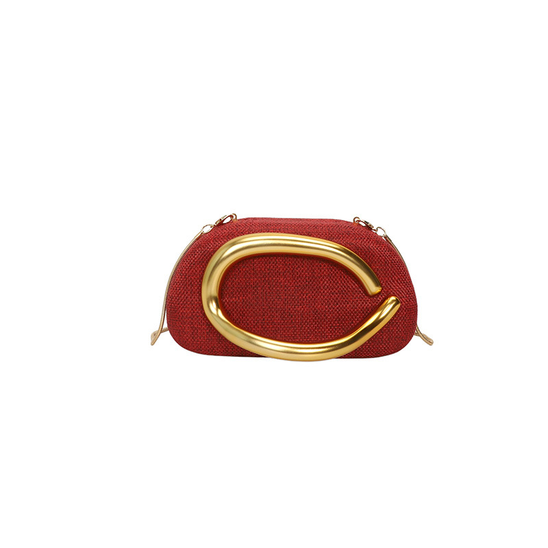 2026 proljeće – ženska mini večernja torbica s retro metalnim lancem – clutch, za rame ili crossbody