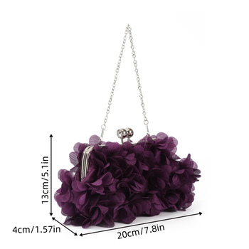 Lagano luksuzna večernja clutch s motivom latice, za vjenčanja, elegantna torbica za kumu s noćnim klubskim štihom