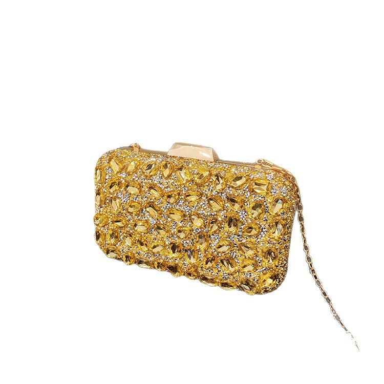 Ženska večernja torbica od akrila s dijamantima, luksuzni kvadratni clutch za vjenčanja i zabave