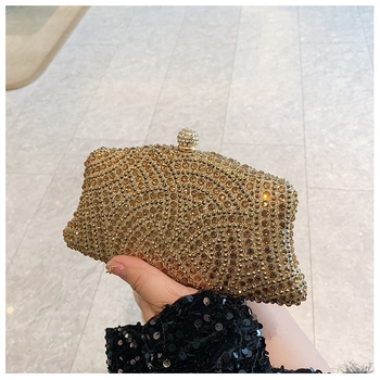 Akrilna večernja clutch torba za žene s kristalima – elegantna i luksuzna