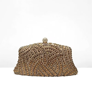 Akrilna večernja clutch torba za žene s kristalima – elegantna i luksuzna