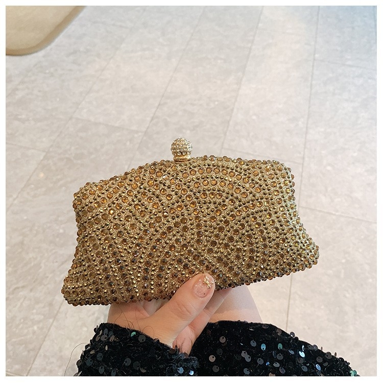 Akrilna večernja clutch torba za žene s kristalima – elegantna i luksuzna