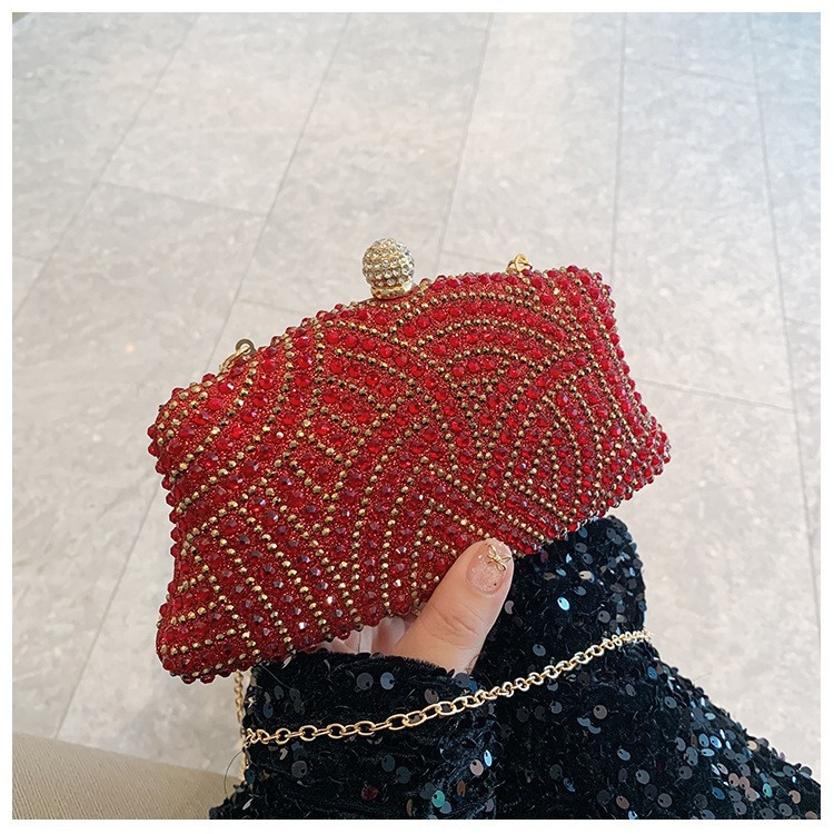 Akrilna večernja clutch torba za žene s kristalima – elegantna i luksuzna