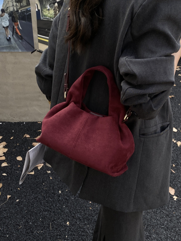 Yunduo Dumpling Bag za žene, jesen 2025, moderna lunchbox torba s francuskom teksturom, preko ramena