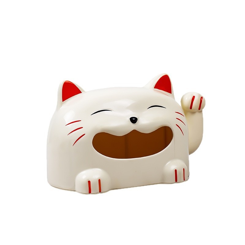 Kutija za maramice Lucky Cat – dekorativni stolni dodatak za dom i dnevni boravak