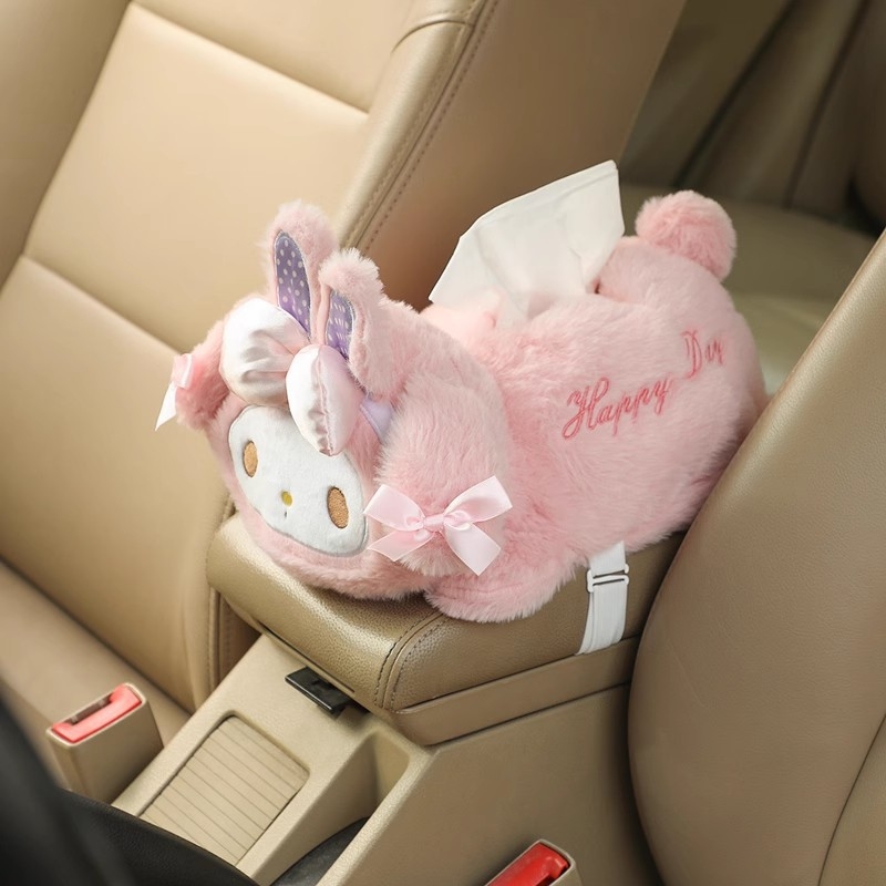 Slatko plišano janje My Melody – kutija maramica za auto, unutarnja dekoracija