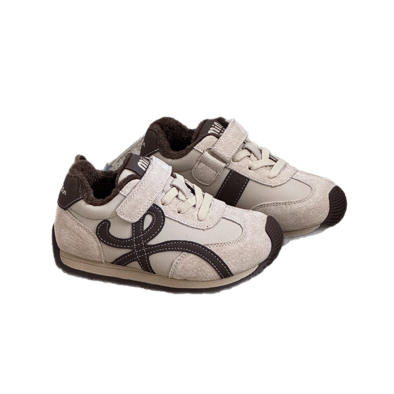 Dječje tenisice s leopard uzorkom, sintetičko gornjište, fleece podstava, debela potplat, Velcro zatvarač, unisex tenisice za zimu, proljeće i jesen