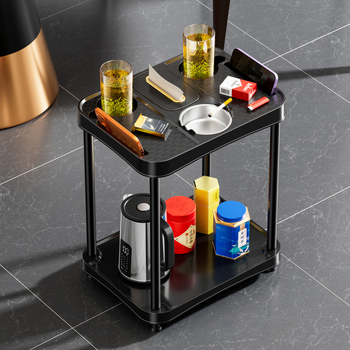 Masă de cafea Mahjong cu suport pentru ceai, scrumieră și cutie pentru șervețele, etajeră de depozitare; potrivită pentru camera de șah și cărți, masă de ceai mobilă