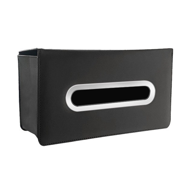 Kožna kutija za maramicu za auto s visećim dizajnom za stražnju sjedalu, kompaktni dozator maramica, dimenzije 24 x 13,5 x 9 cm