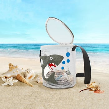 Dječja trodimenzionalna torba za plažu sa sklopnim crossbody remenom, velika putna mrežasta torba