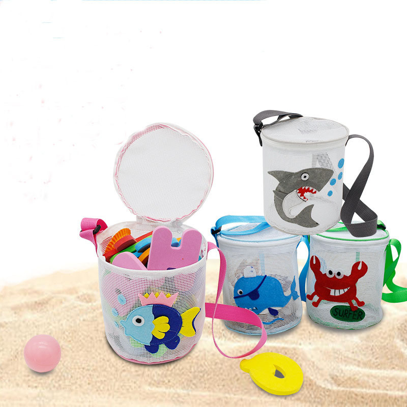 Dječja trodimenzionalna torba za plažu sa sklopnim crossbody remenom, velika putna mrežasta torba