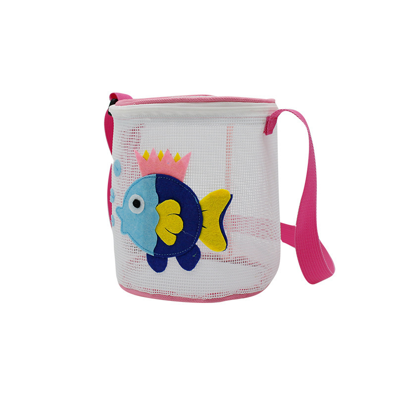 Dječja trodimenzionalna torba za plažu sa sklopnim crossbody remenom, velika putna mrežasta torba