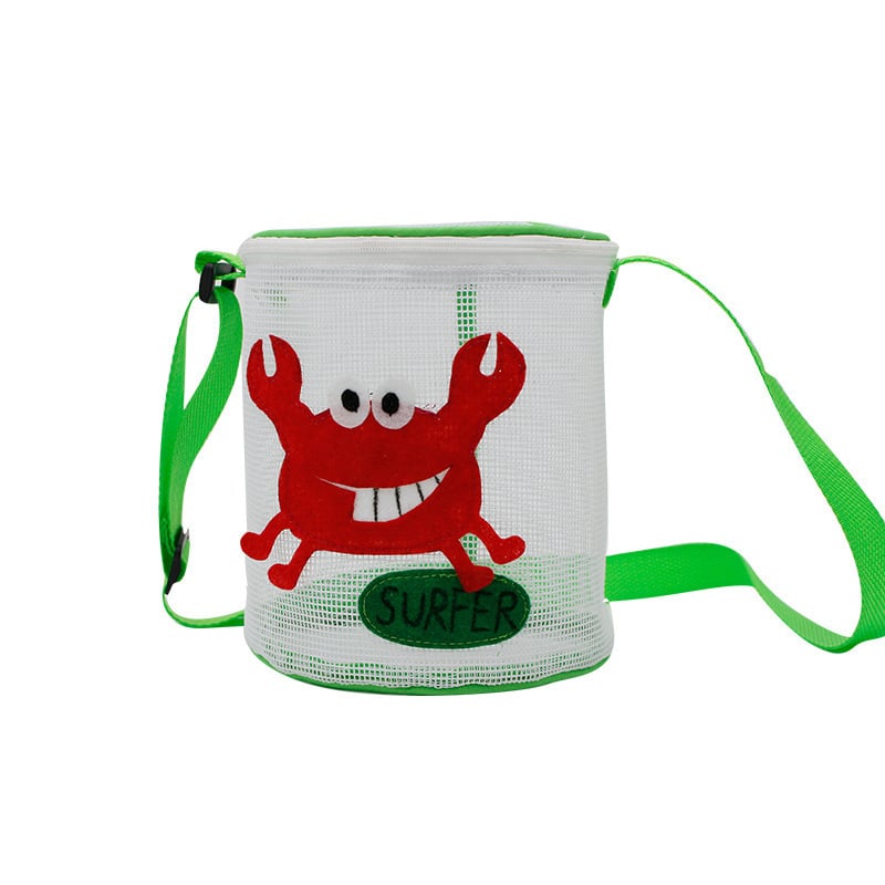 Dječja trodimenzionalna torba za plažu sa sklopnim crossbody remenom, velika putna mrežasta torba