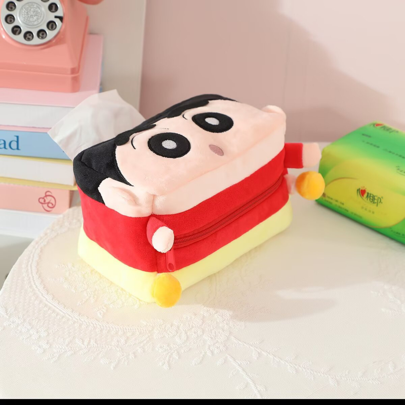 Kutija za maramicu s plišanim likom, za dom i auto, stolni organizator, japanski stil kreativna kutija