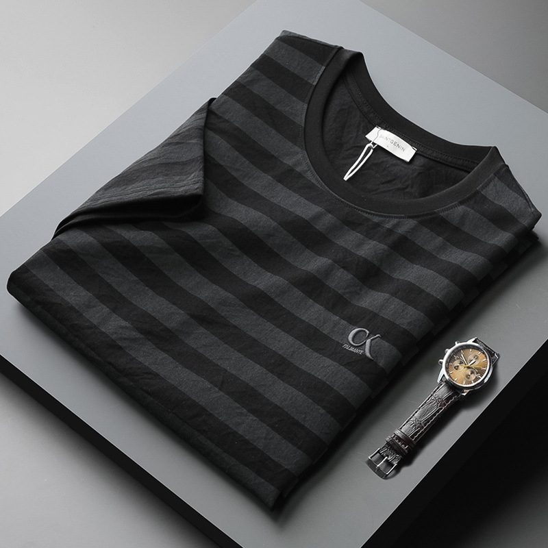 Premium lagana muška majica od Oxford tkanine, kratkih rukava, korejskog stila, tisak slovima
