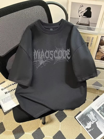 Ρετρό Harajuku κοντομάνικο T-shirt, unisex, καλοκαίρι, χαλαρή γραμμή, καθημερινό ρούχο