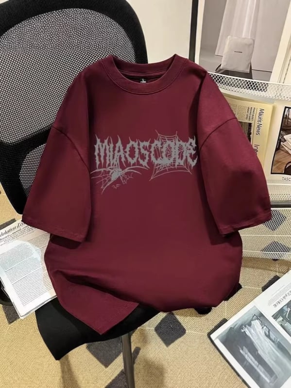 Ρετρό Harajuku κοντομάνικο T-shirt, unisex, καλοκαίρι, χαλαρή γραμμή, καθημερινό ρούχο