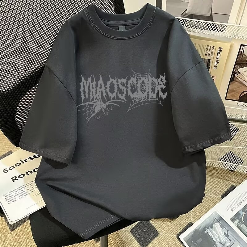 Ρετρό Harajuku κοντομάνικο T-shirt, unisex, καλοκαίρι, χαλαρή γραμμή, καθημερινό ρούχο