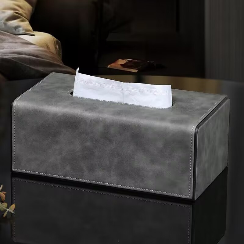Kožna kutija za maramice za dnevni boravak, kreativna visokokvalitetna kutija za papir, minimalistička kutija za papir s mogućnošću otiska logotipa